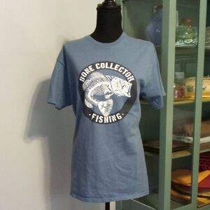 3/$25 Blue Bone Collector Fishing T-Shirt Size Medium